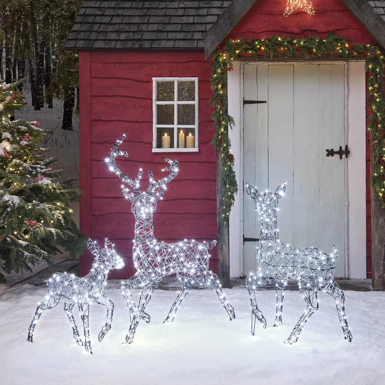 Dual LED Studley Light Up Reindeer Family - Image 7