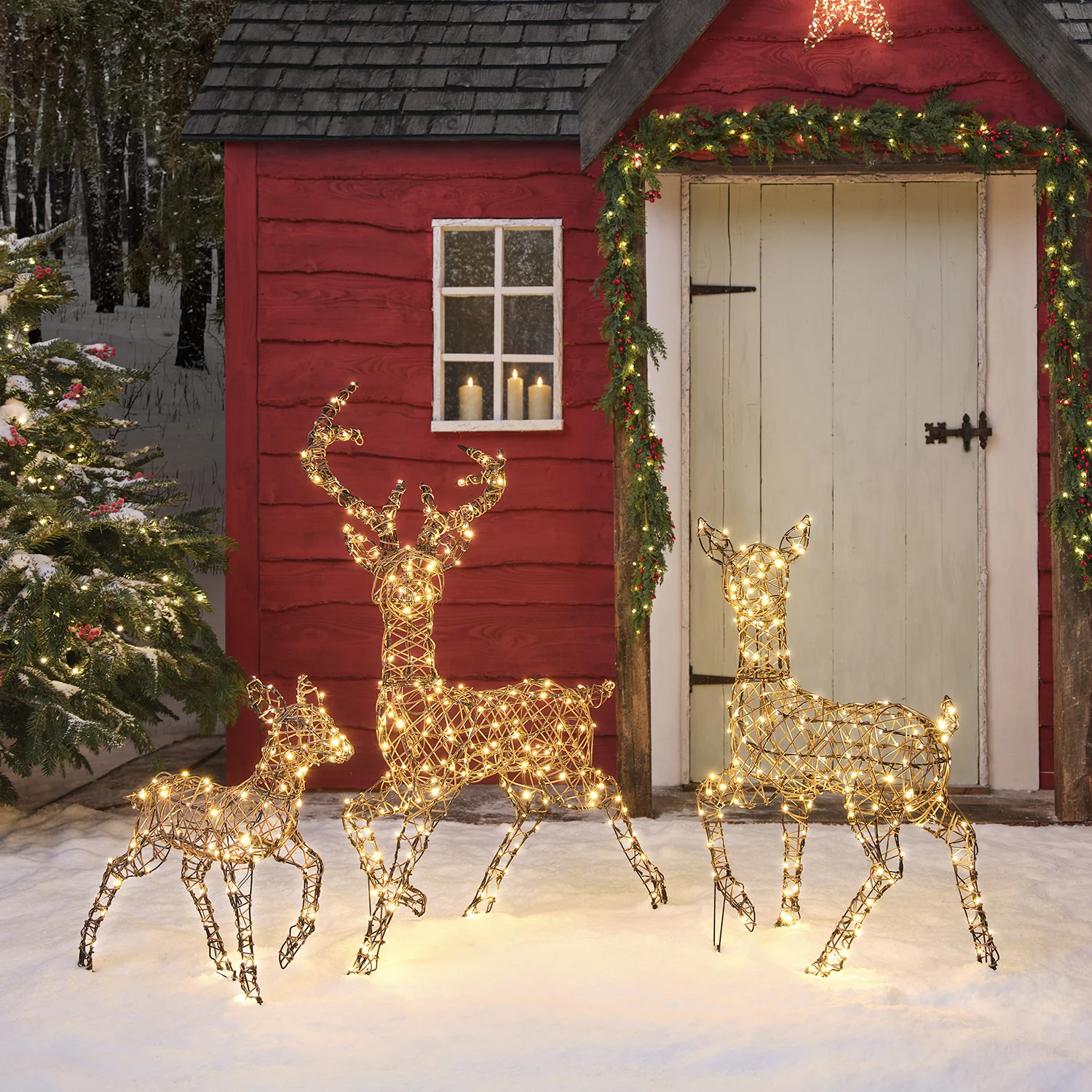 Dual LED Studley Light Up Reindeer Family - Image 6