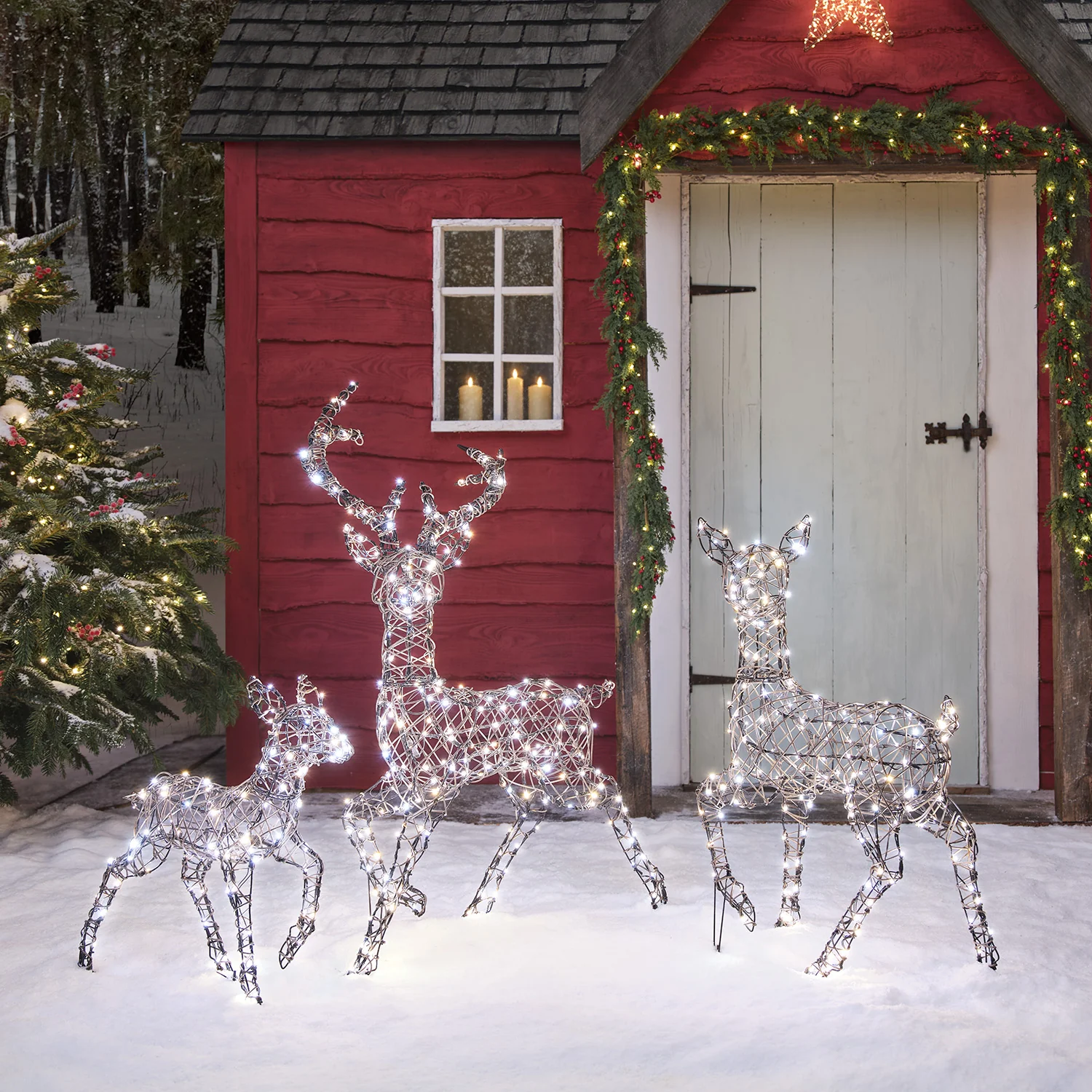 Dual LED Studley Light Up Reindeer Family - Image 8