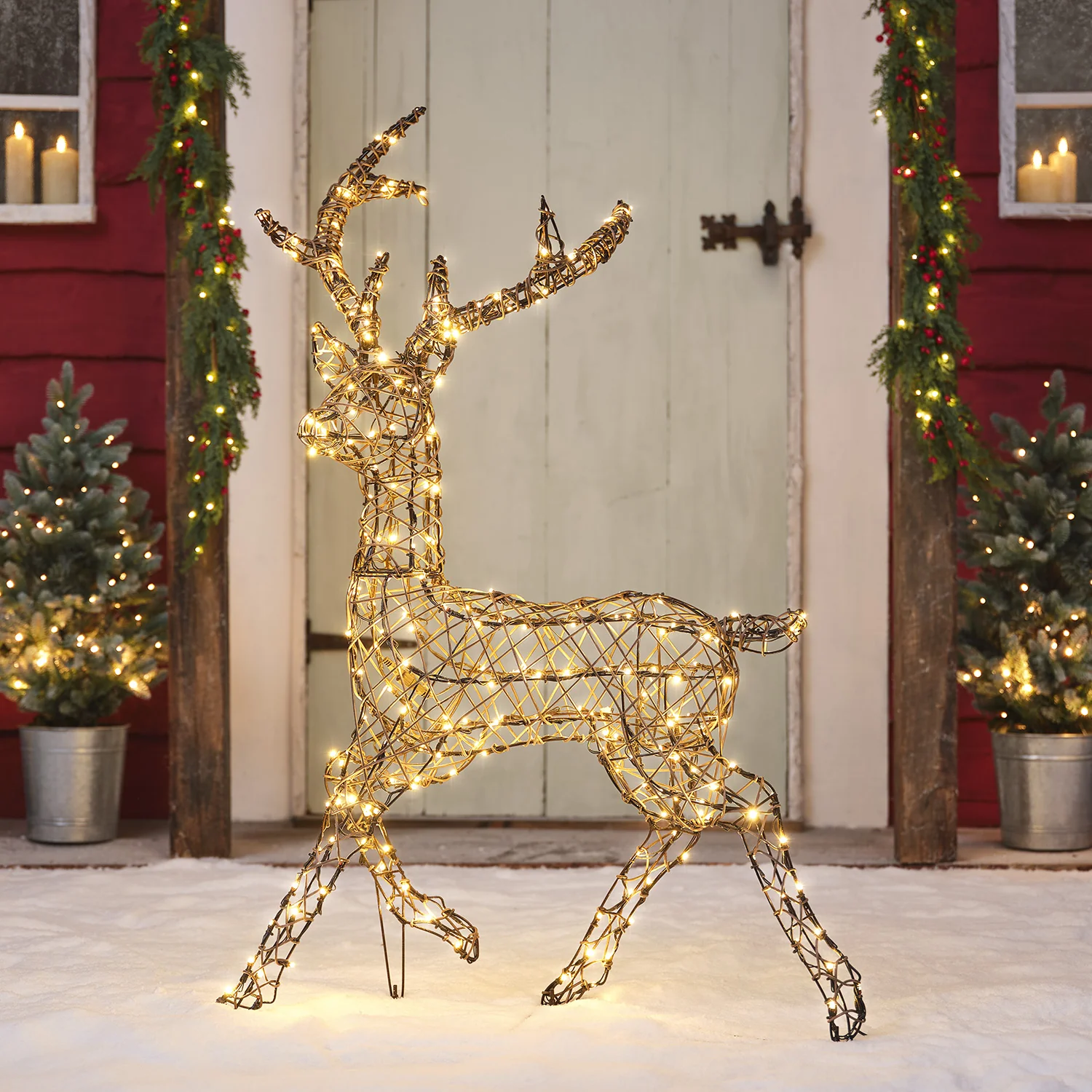 1.15m Dual LED Studley Stag Light Up Reindeer - Image 10