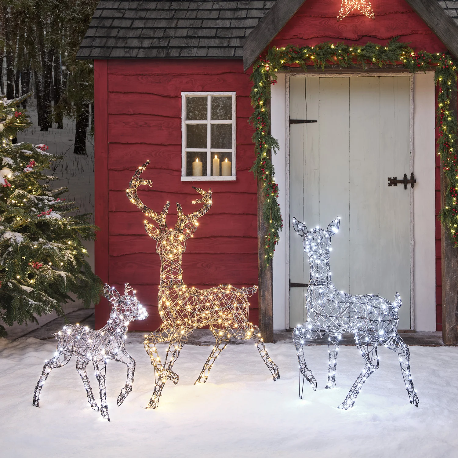 1.15m Dual LED Studley Stag Light Up Reindeer - Image 15
