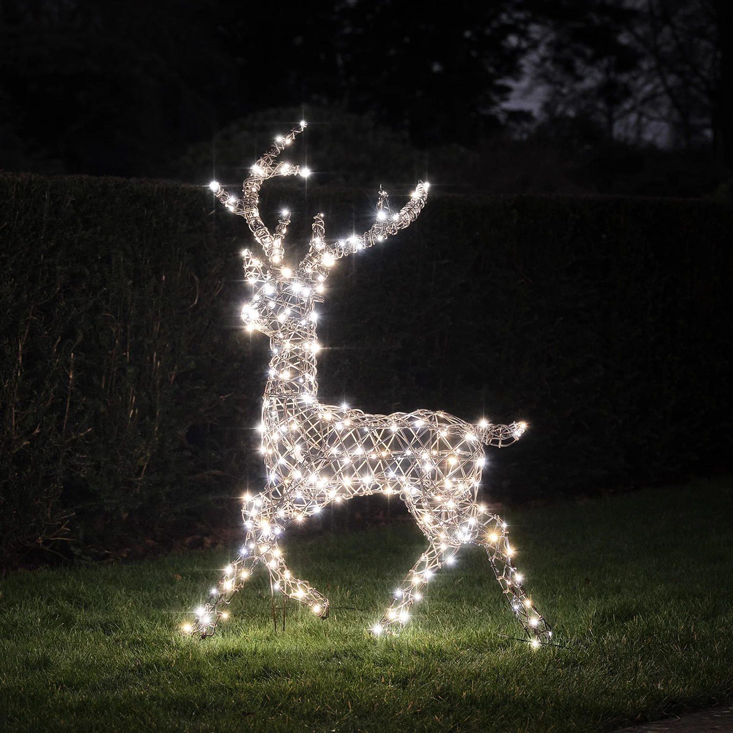 1.15m Dual LED Studley Stag Light Up Reindeer - Image 3
