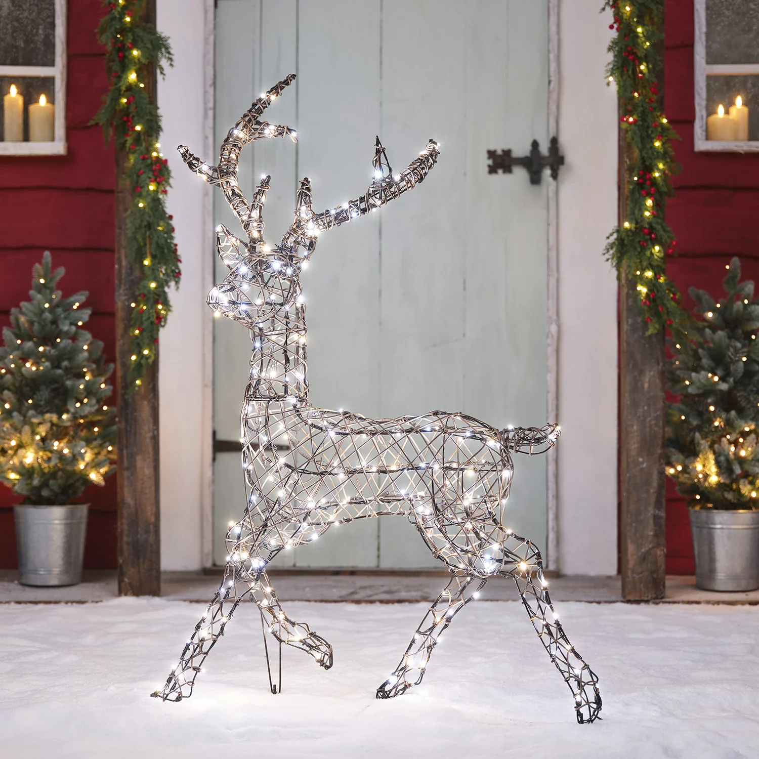 1.15m Dual LED Studley Stag Light Up Reindeer - Image 9