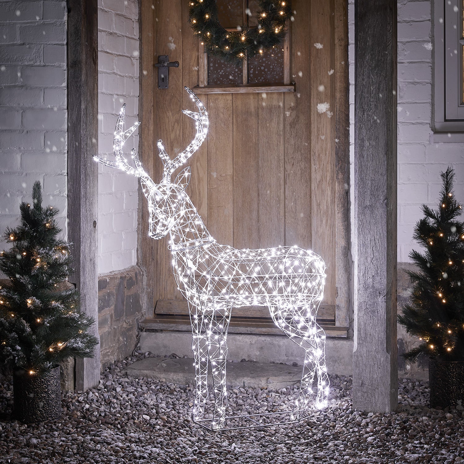 1.2m Duchy Stag Dual Colour Micro LED Light Up Reindeer - Image 2