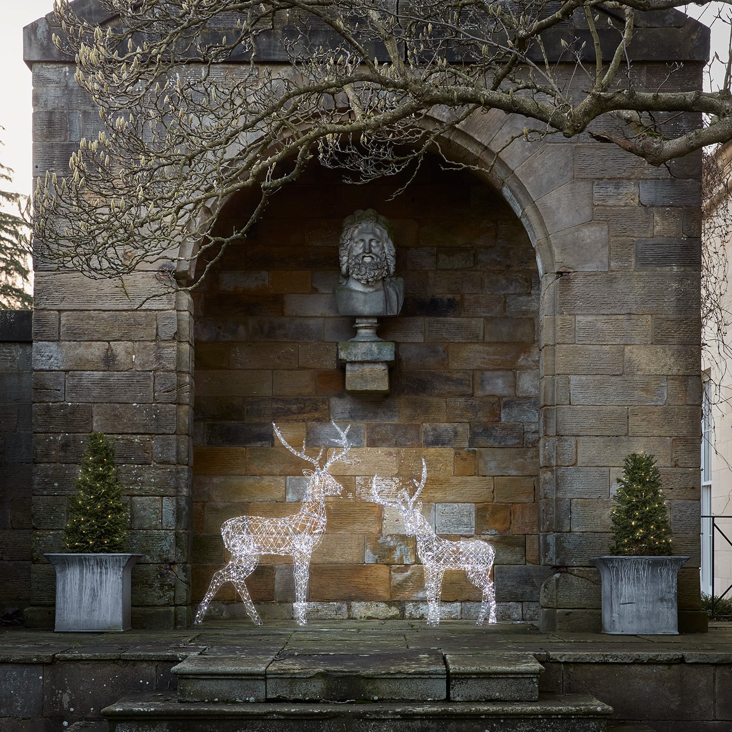 1.5m Duchy Stag LED Light Up Reindeer Duo - Image 5