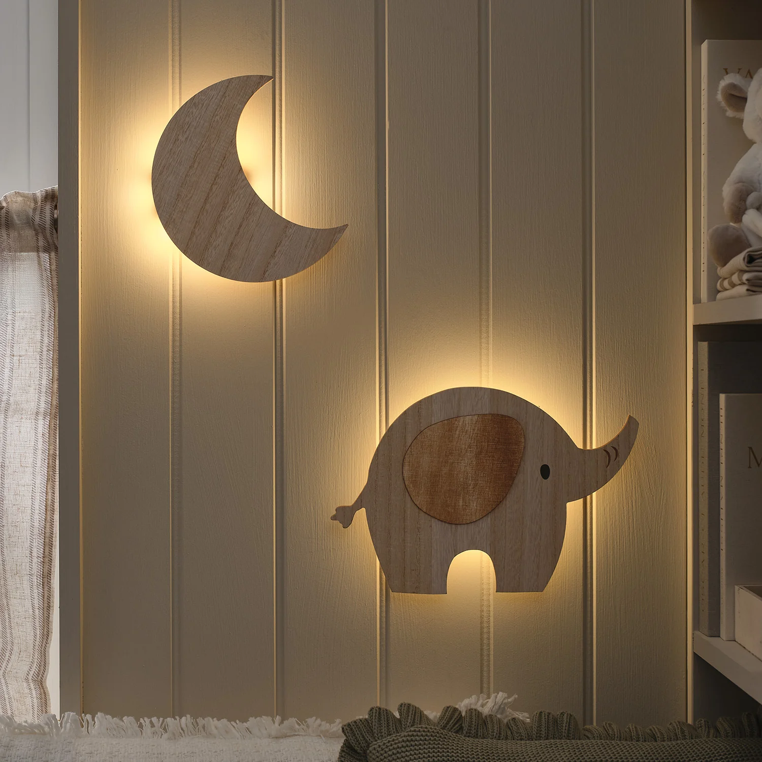 Elephant & Moon Children’s Wall Light - Image 7
