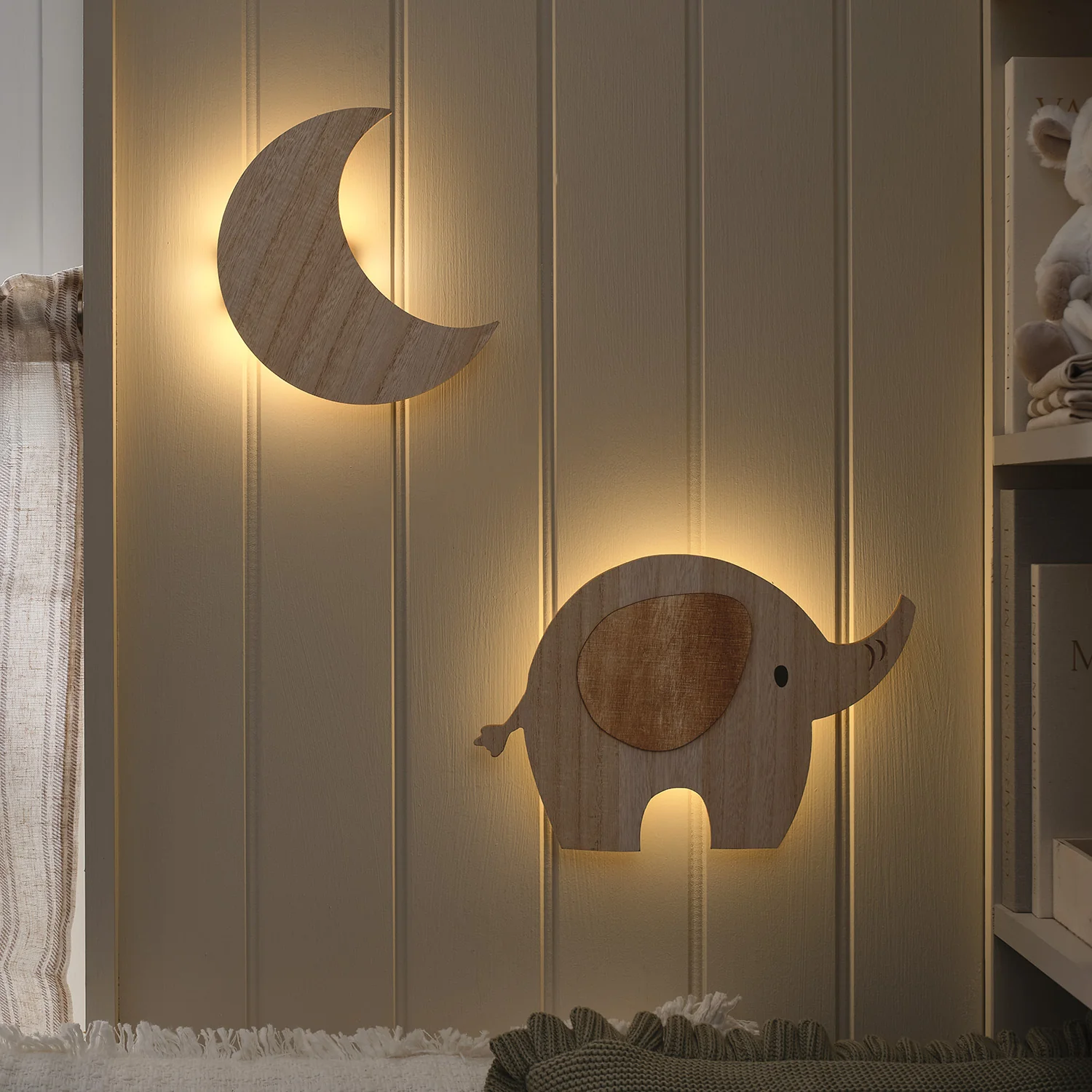 Elephant & Moon Children’s Wall Light - Image 8