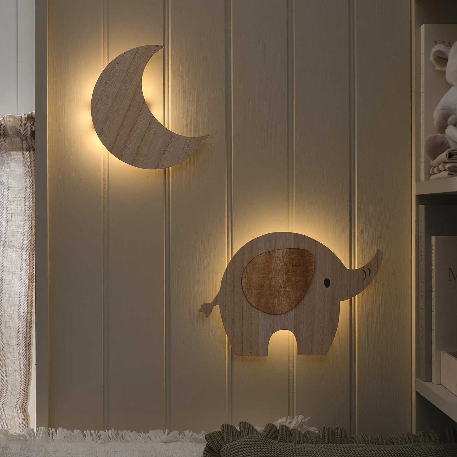 Elephant & Moon Children’s Wall Light - Image 9