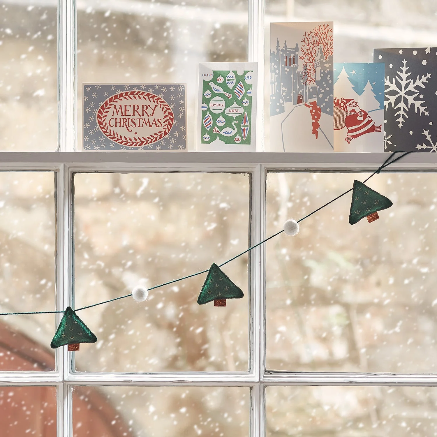 Felt Tree Christmas Garland - Image 4
