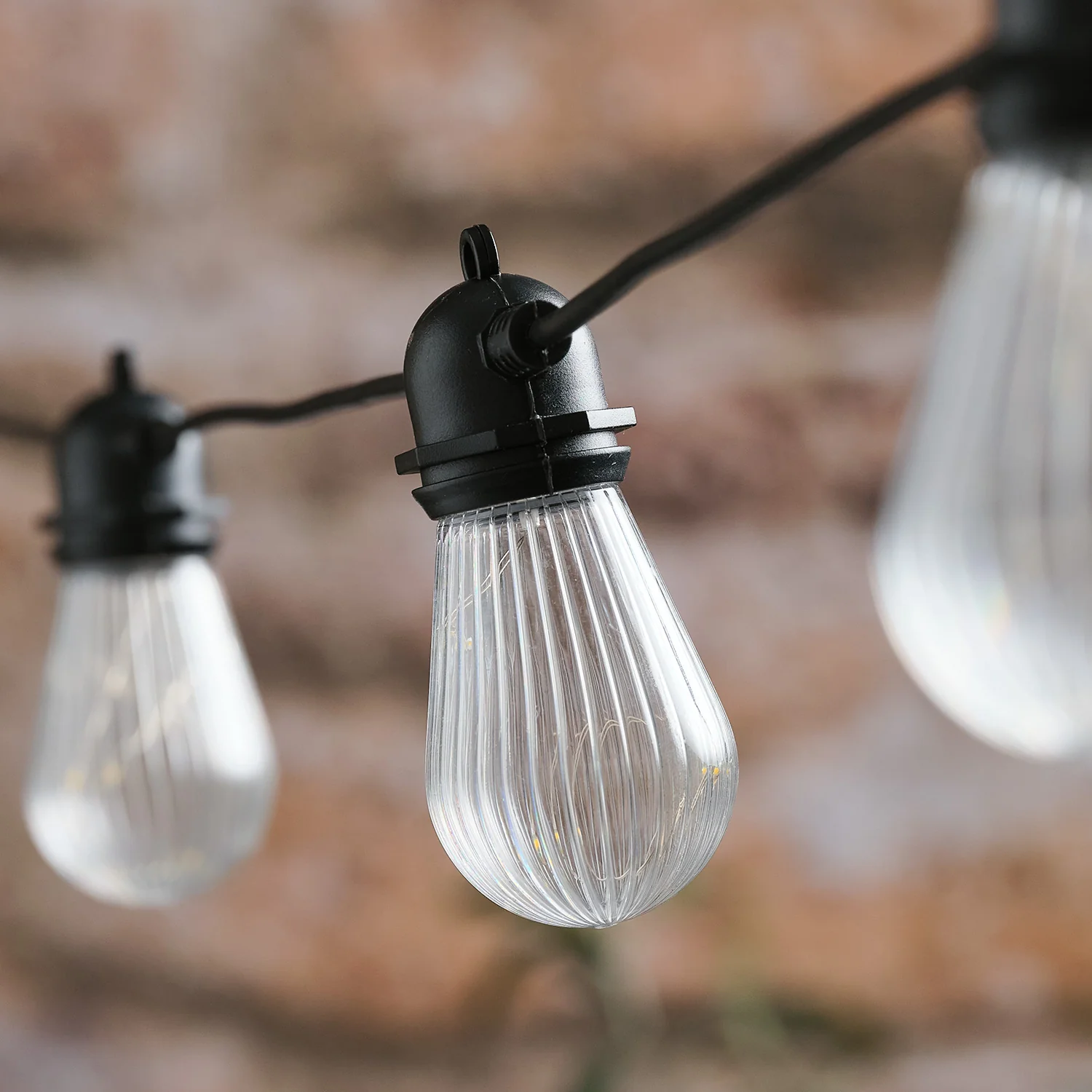 10 Fluted Outdoor Battery Micro Festoon Lights - Image 4