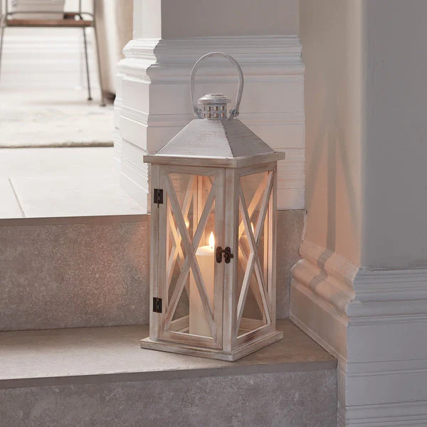 Folkestone Wooden Lantern Duo with TruGlow® Candles - Image 4