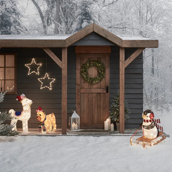 55cm French Bulldog Christmas Figure - Image 5
