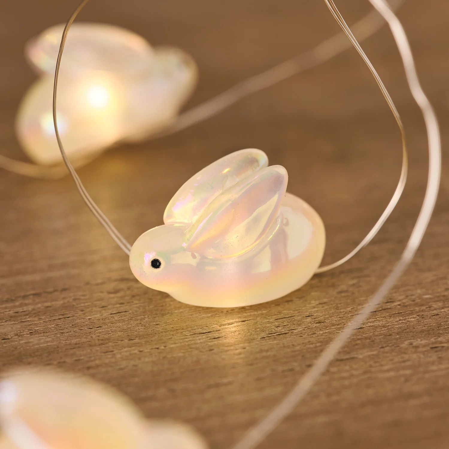 Glass Bunny Dome with Bunny Micro Lights - Image 3