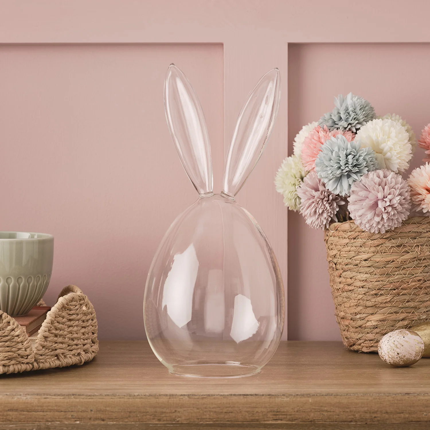 Glass Bunny Dome with Micro Fairy Lights - Image 3