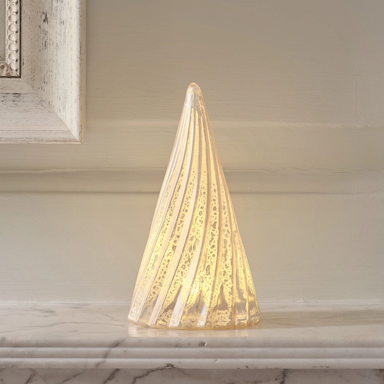 Glass Christmas Tree LED Table Decoration - Image 2