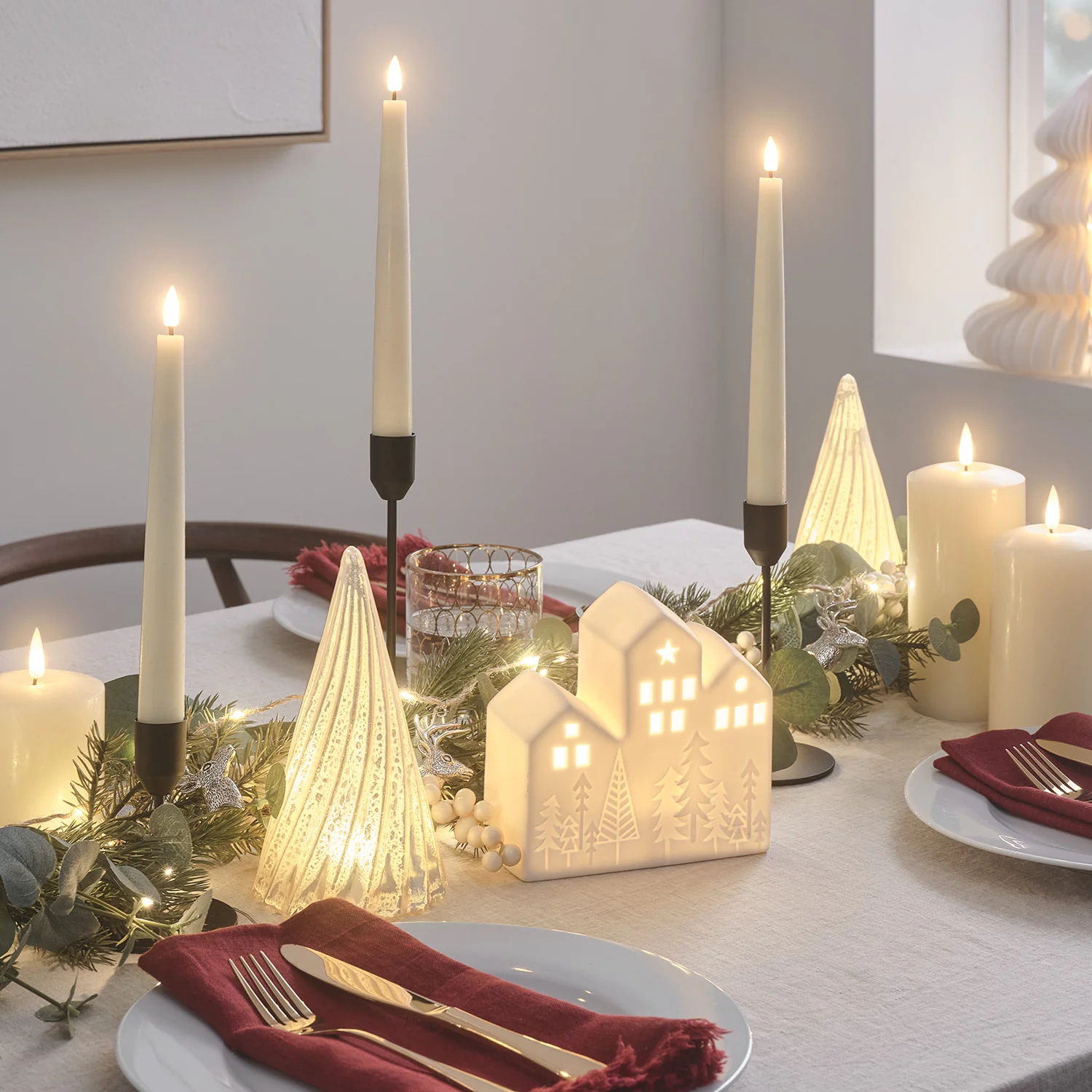 Glass Christmas Tree LED Table Decoration - Image 7