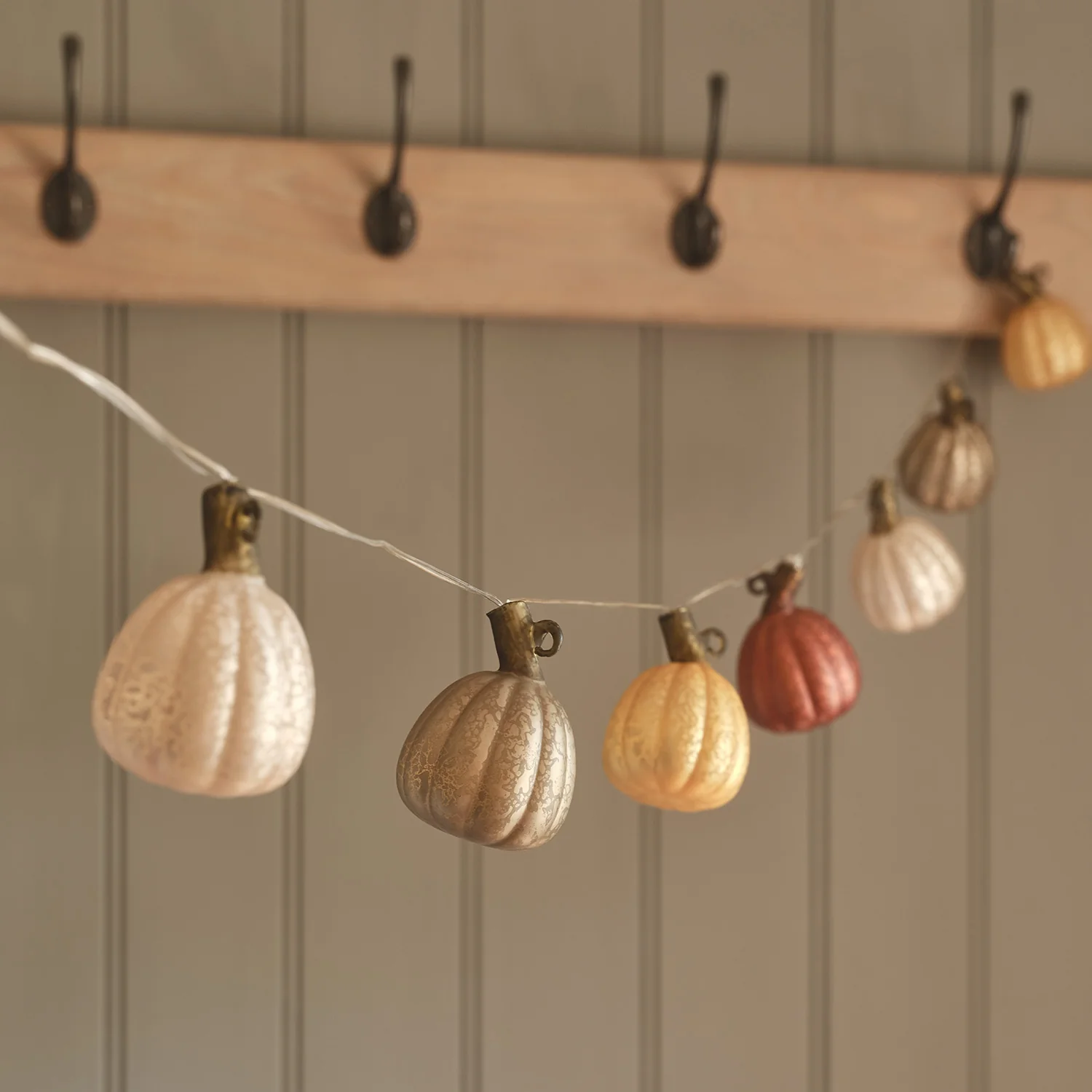 8 Glass Pumpkin LED String Lights - Image 2