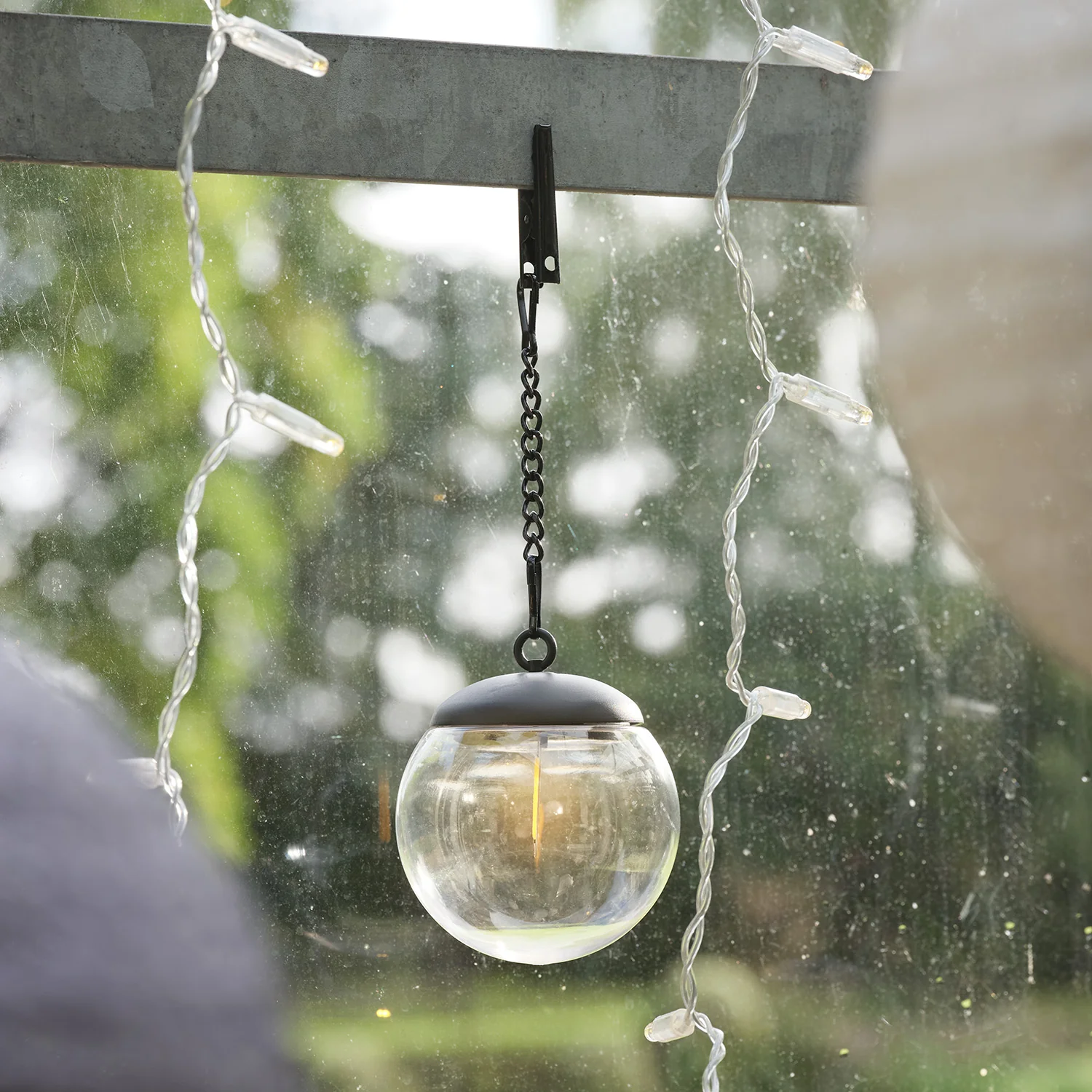 3 Globe Filament Solar Hanging Lanterns - Image 4