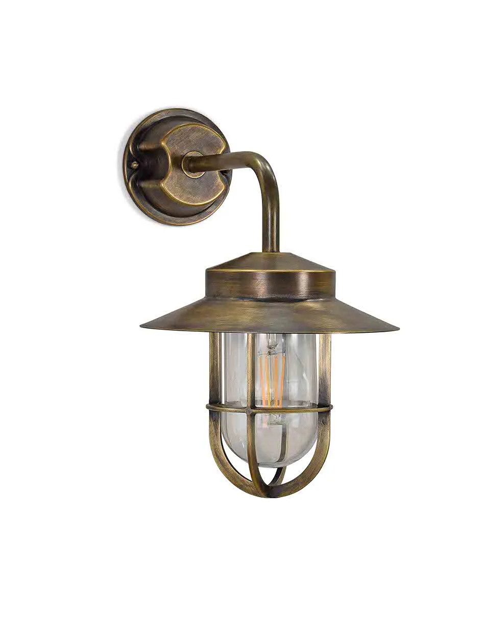 Hanwell Wall Light Antique Brass - Image 2