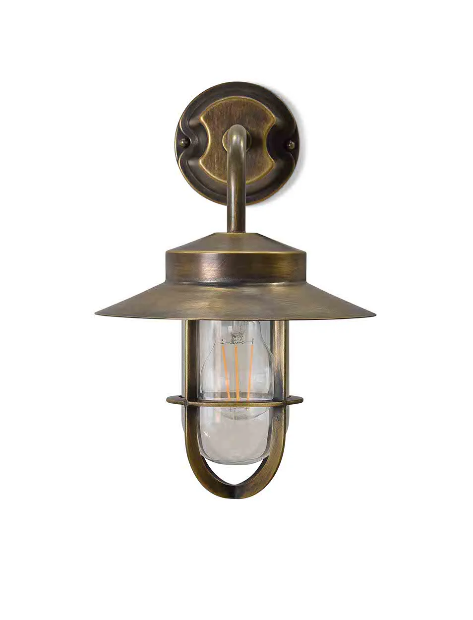 Hanwell Wall Light Antique Brass - Image 3