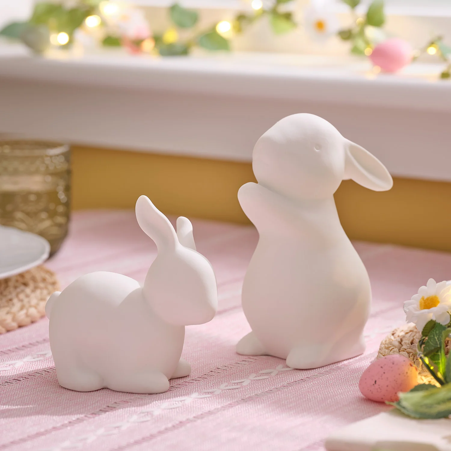 Happy & Hoppy 2 Porcelain Bunny Decorations - Image 5