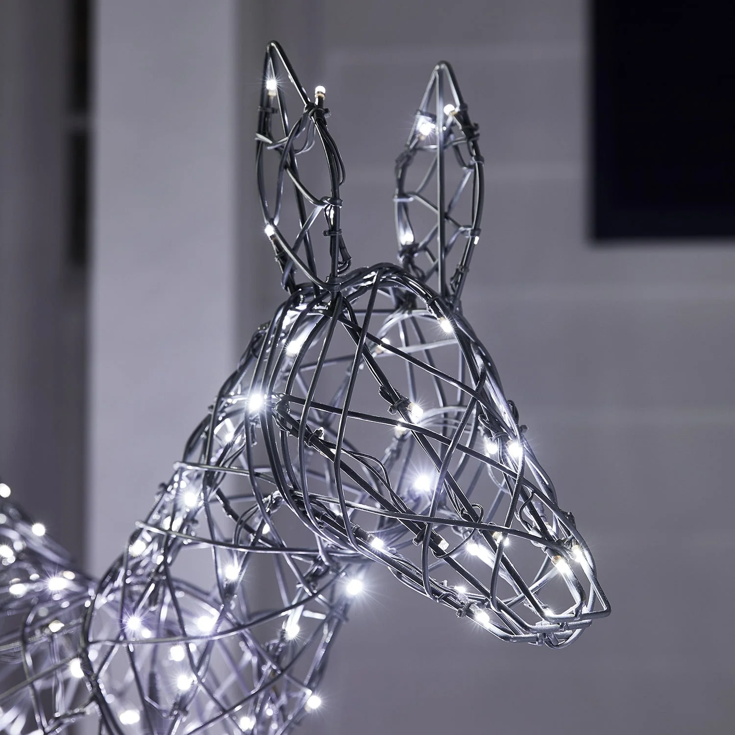 Set of 3 Regular Harlow Rattan Dual Colour LED Light Up Reindeer Family - Image 14
