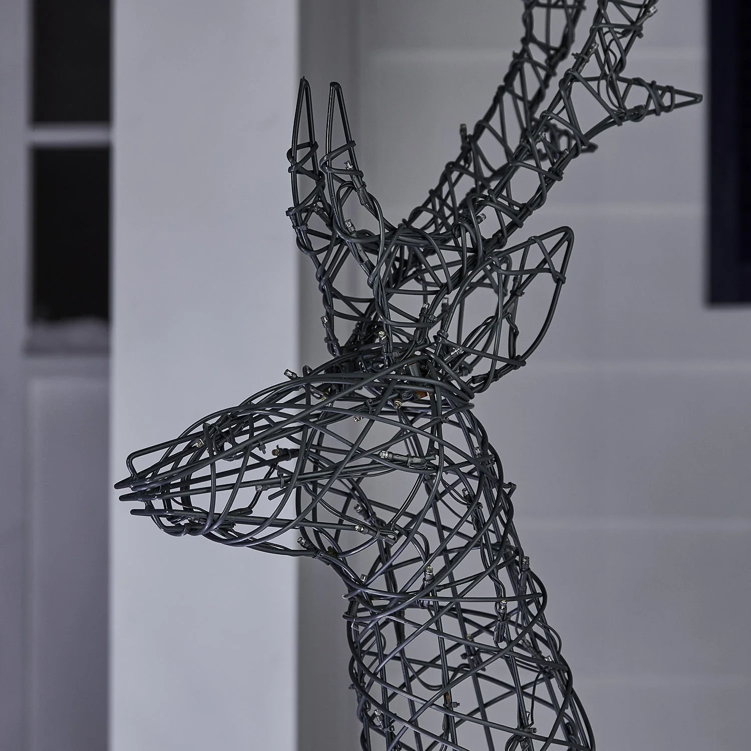 1.4m Regular Harlow Rattan Stag Dual Colour LED Light Up Reindeer - Image 16