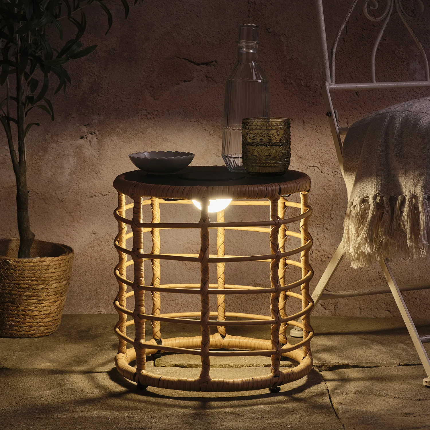 Hygge Solar Powered Light Up Garden Table - Image 4