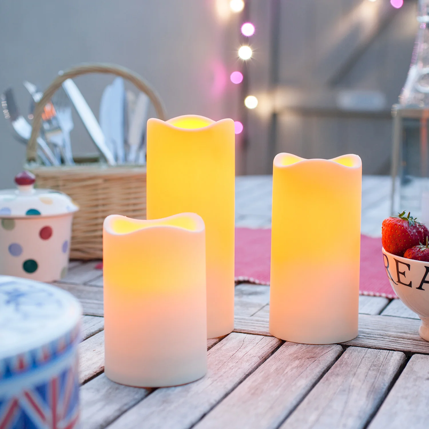 Large Outdoor Battery LED Candle - Image 3