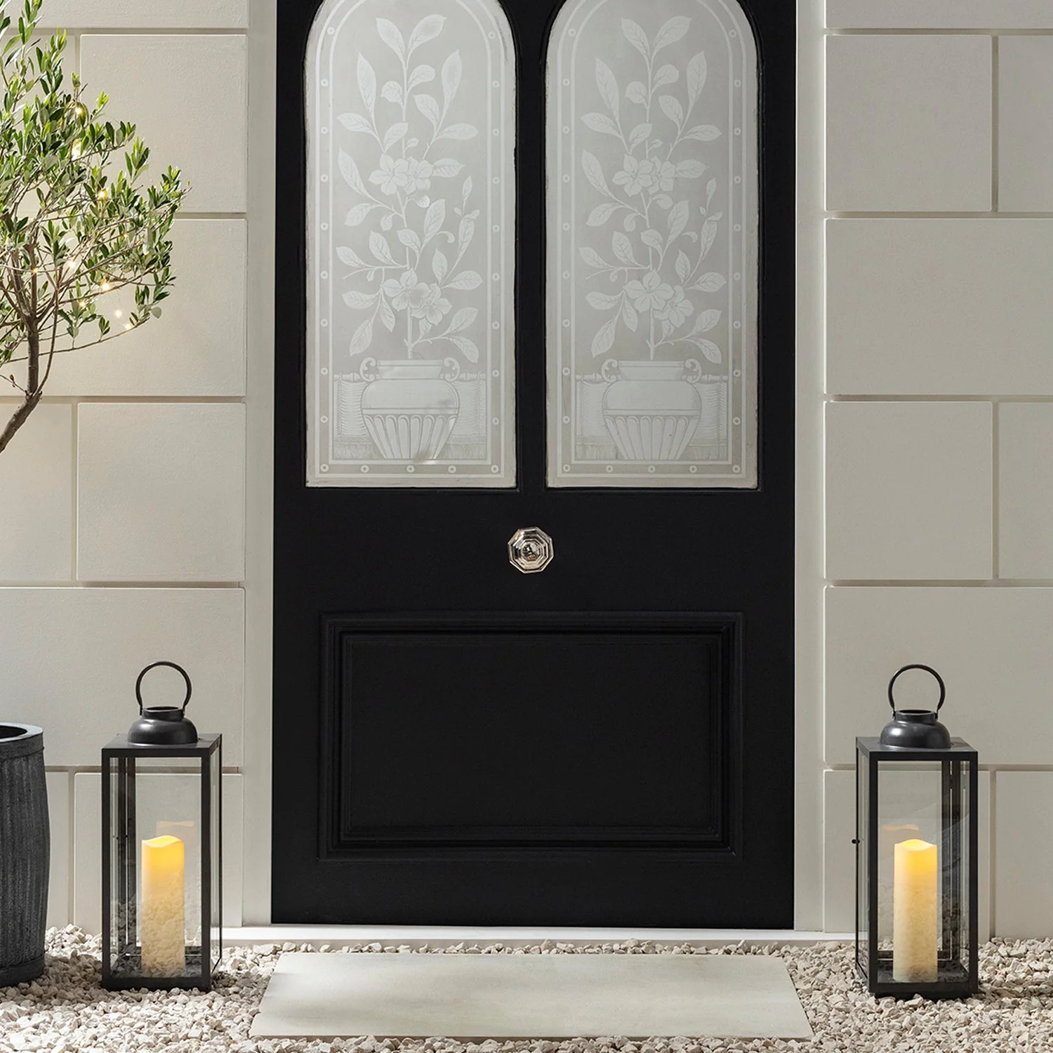 Large Slate Grey Garden Lantern - Image 4
