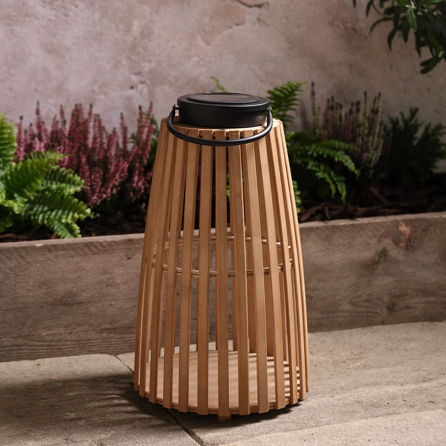 Large Sol Wooden Solar Lantern - Image 2