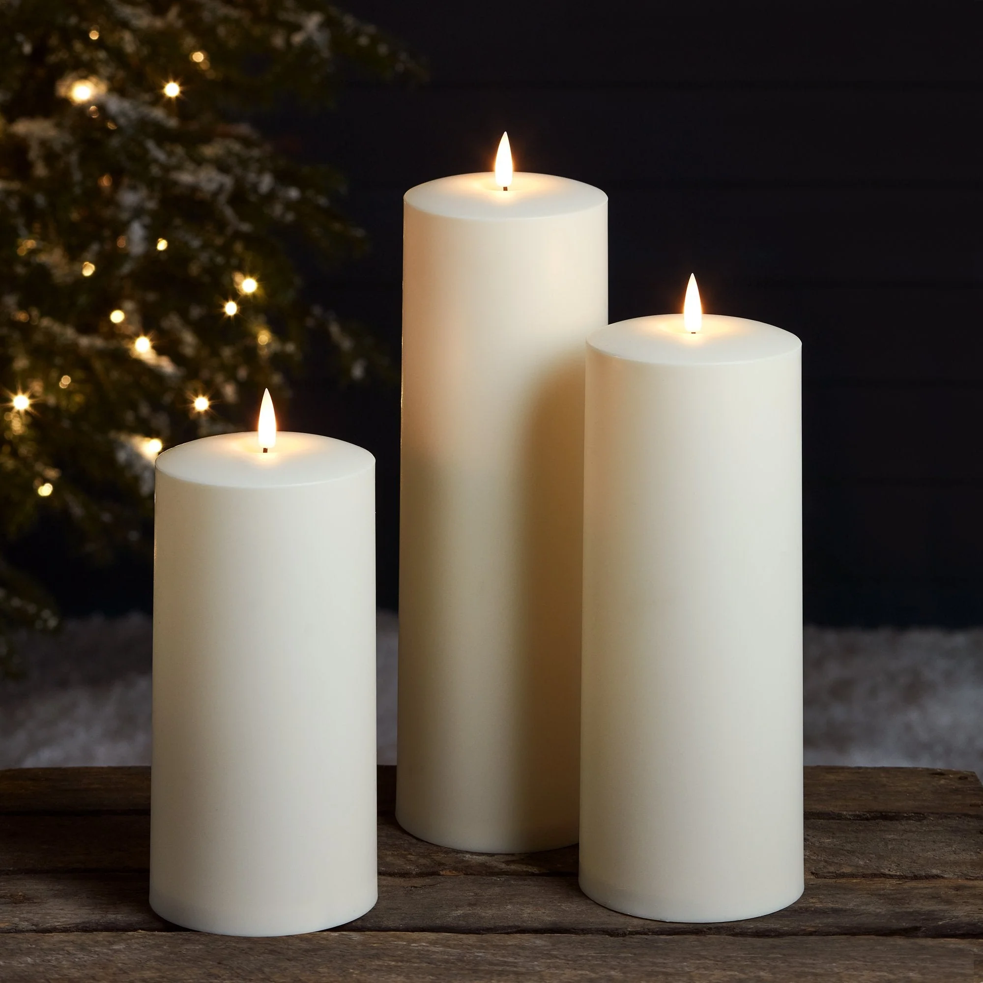 Large TruGlow® Waterproof Outdoor Candle Trio - Image 9