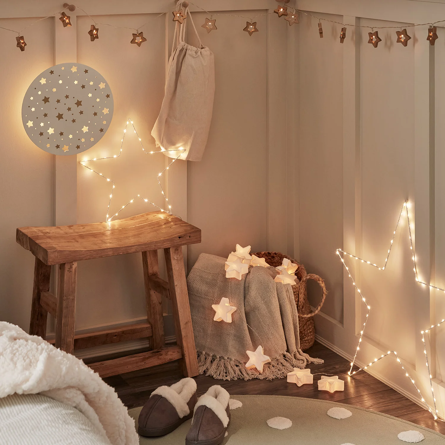 Leo Paper Star Battery Fairy Lights - Image 5