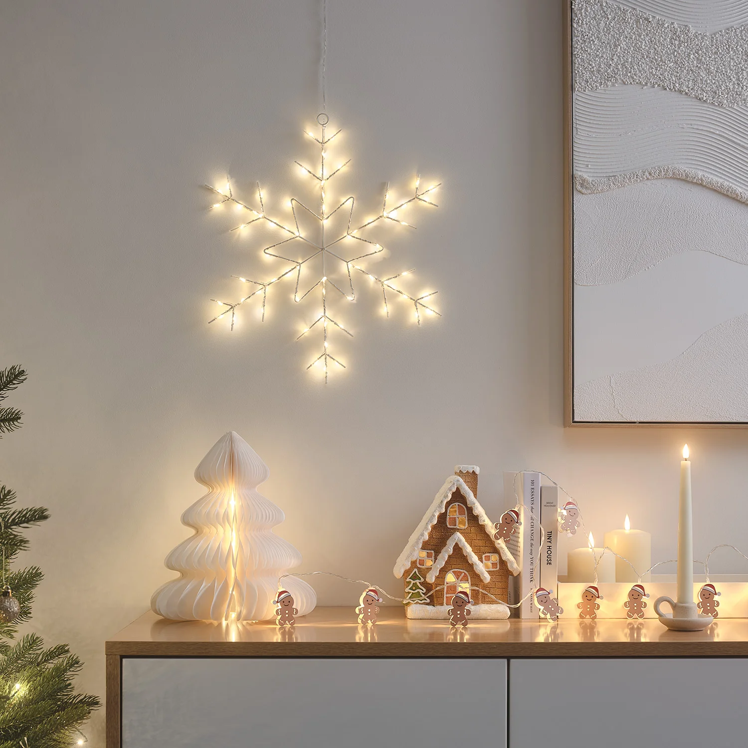 Light Up Gingerbread House Christmas Decoration - Image 5