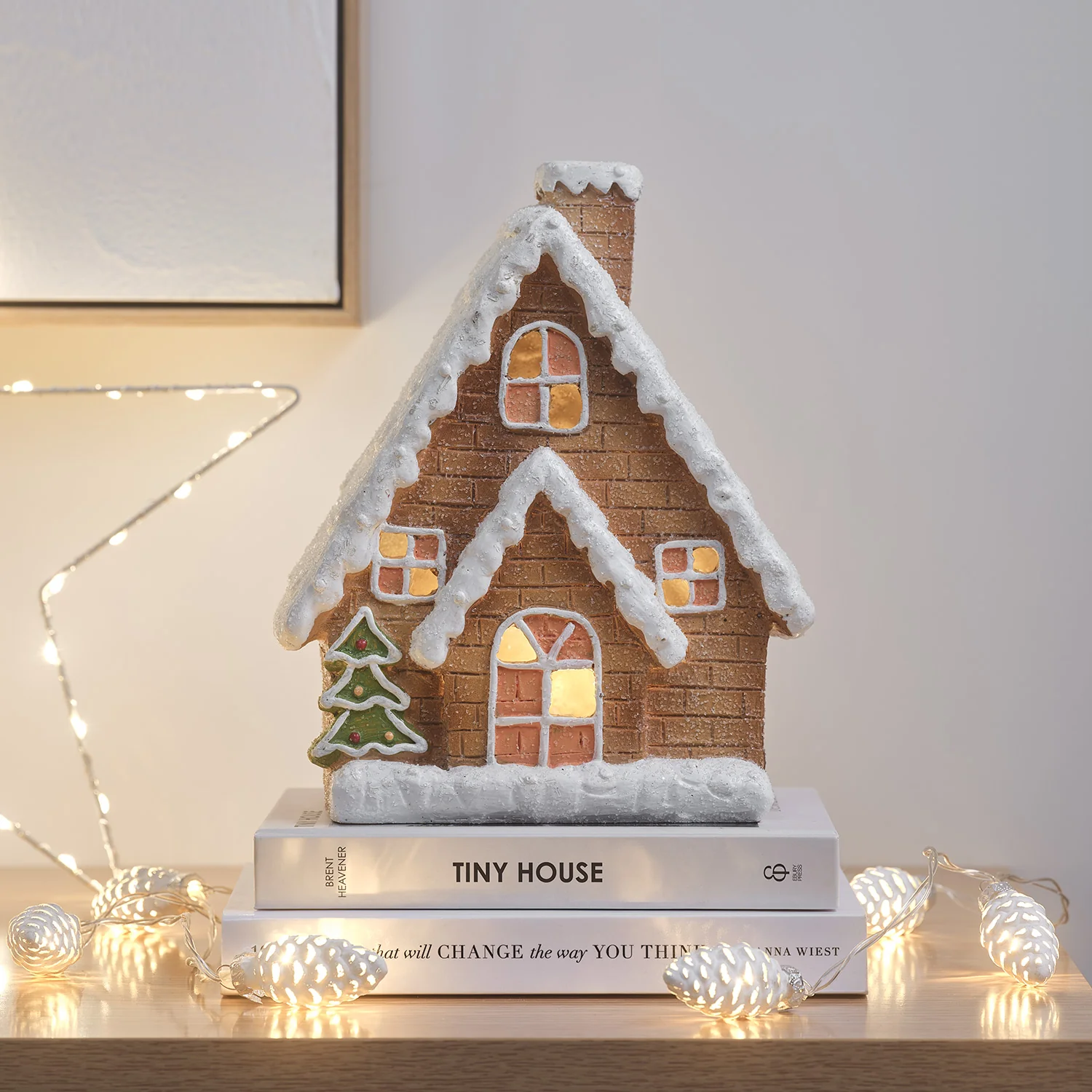 Light Up Gingerbread House Christmas Decoration - Image 6