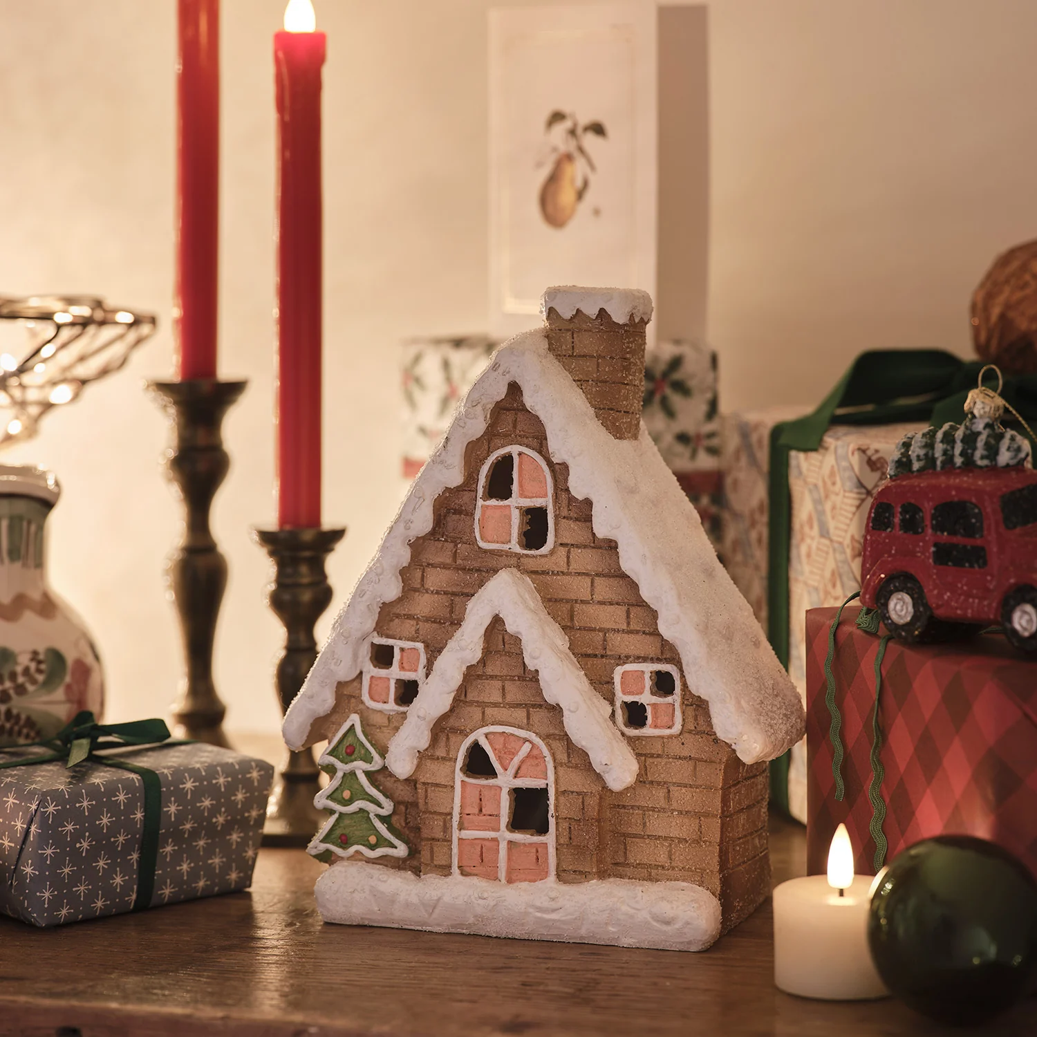 Light Up Gingerbread House Christmas Decoration - Image 8