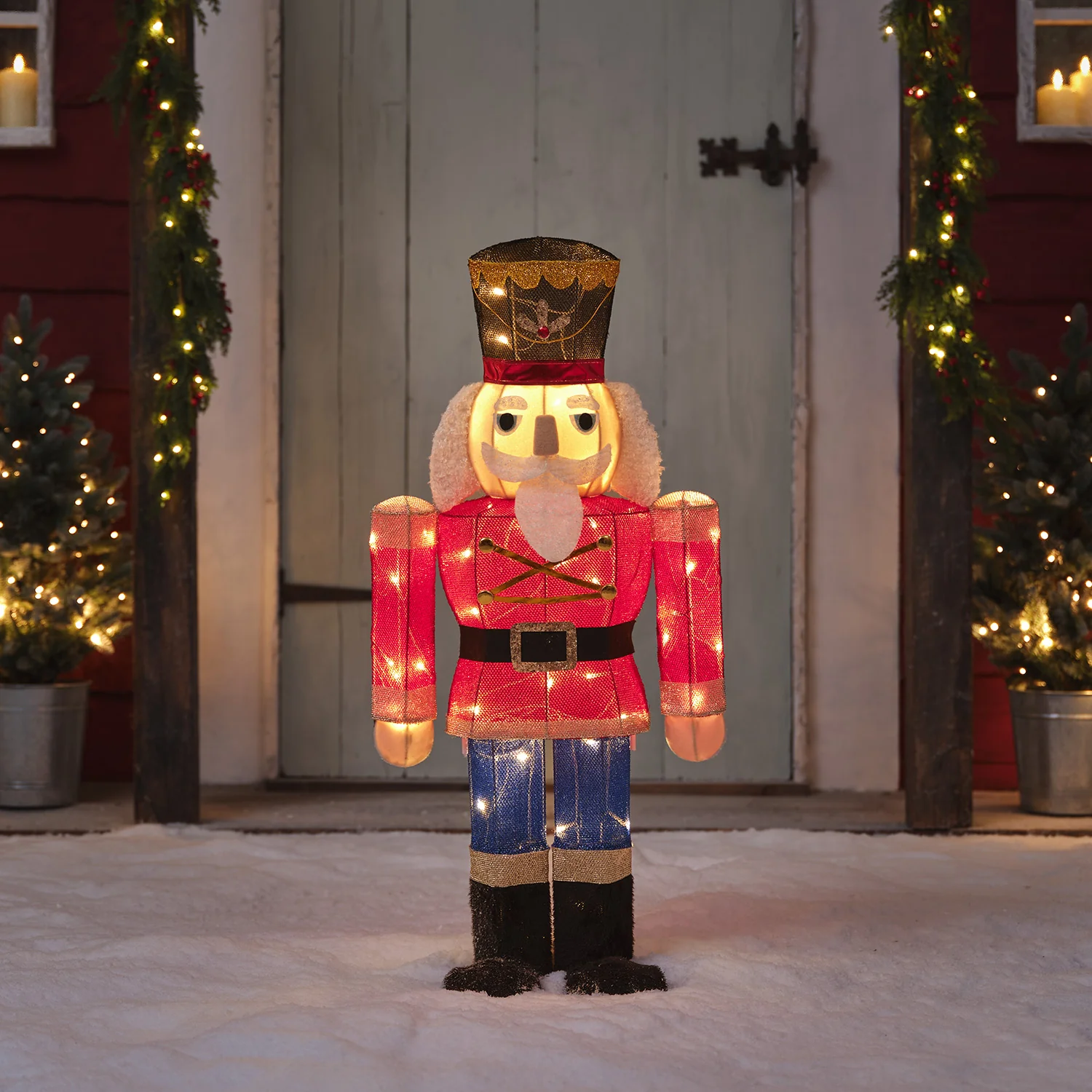 91cm Nutcracker Light Up Christmas Figure - Image 2
