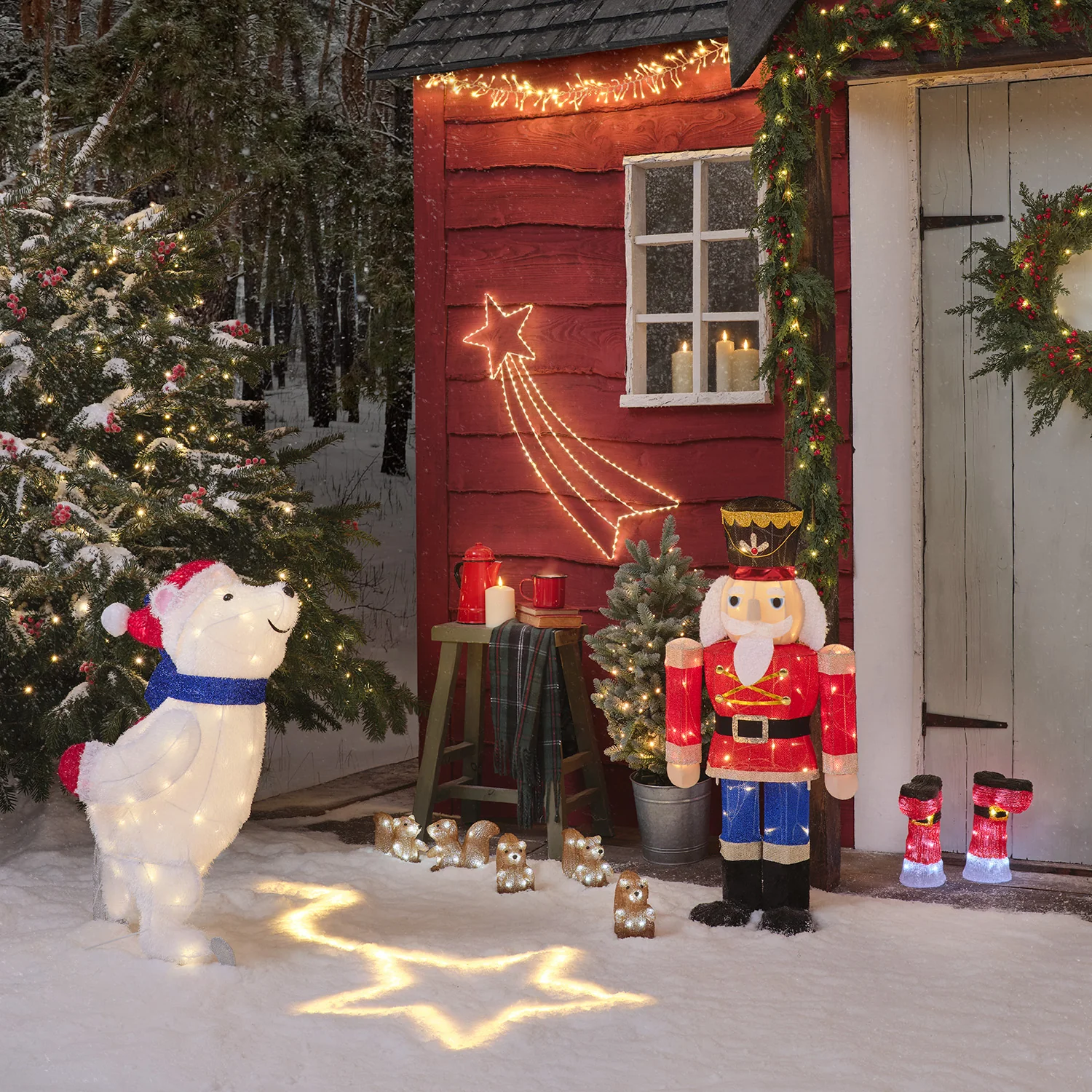91cm Nutcracker Light Up Christmas Figure - Image 4