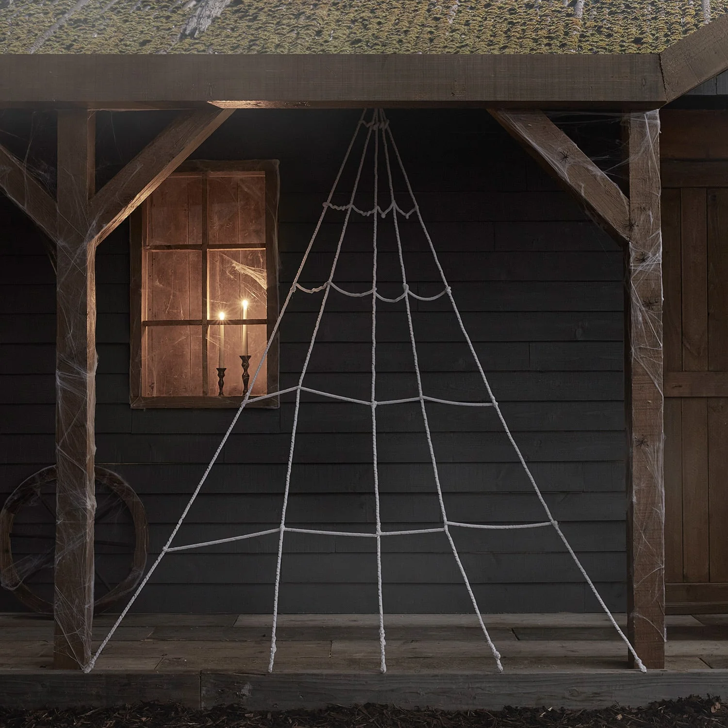Light Up Spider Web Halloween Decoration - Image 2