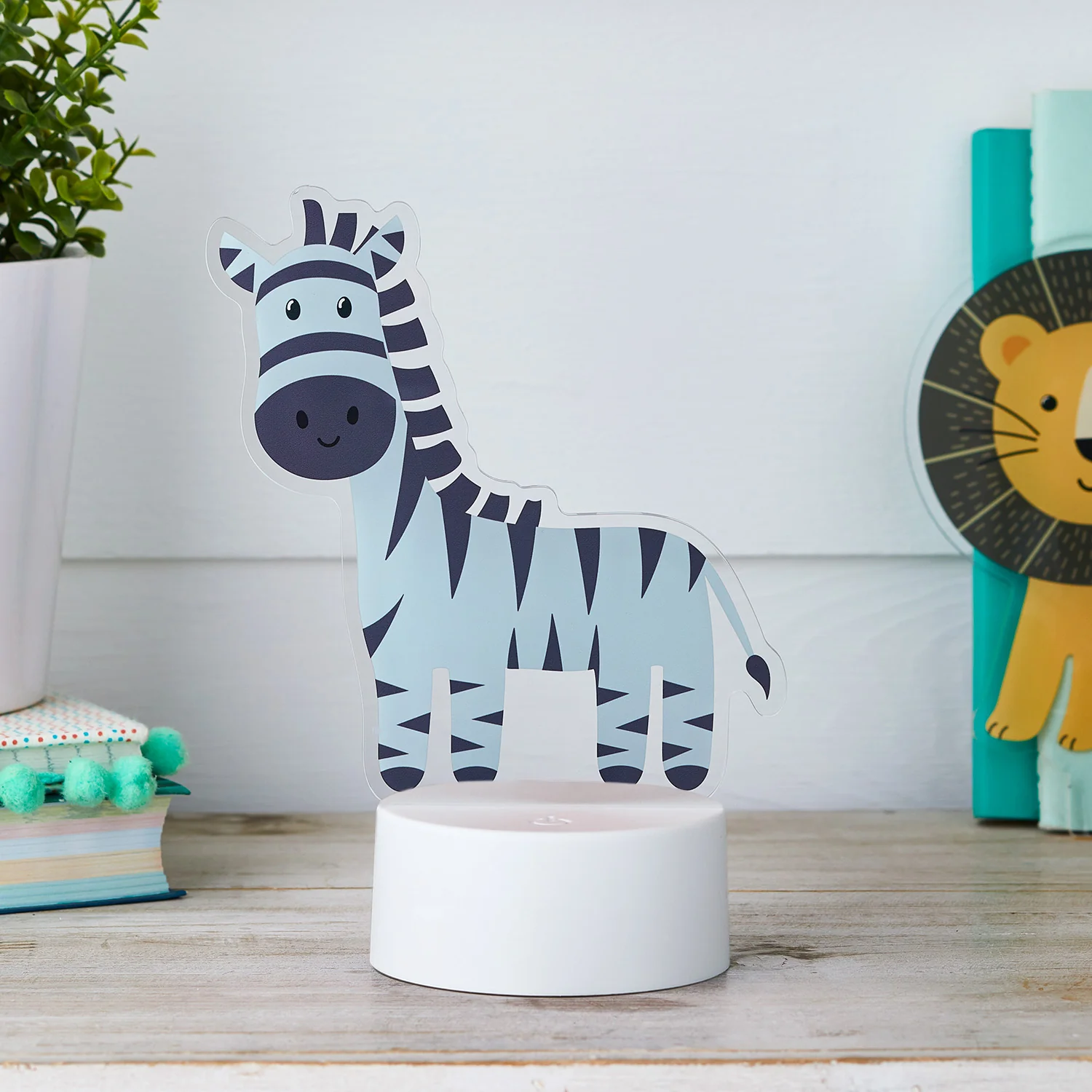 2-in-1 Lion & Zebra USB Children's Light - Image 3
