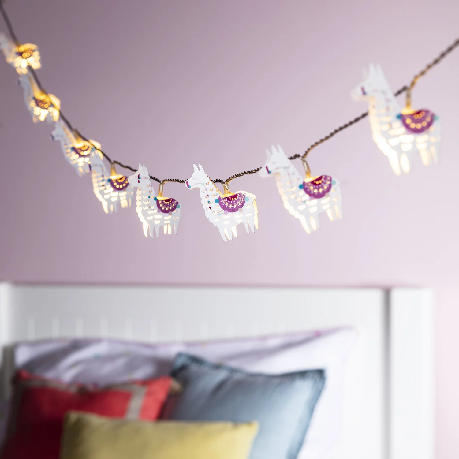 10 Llama Del Rey Battery Children's Fairy Lights - Image 2