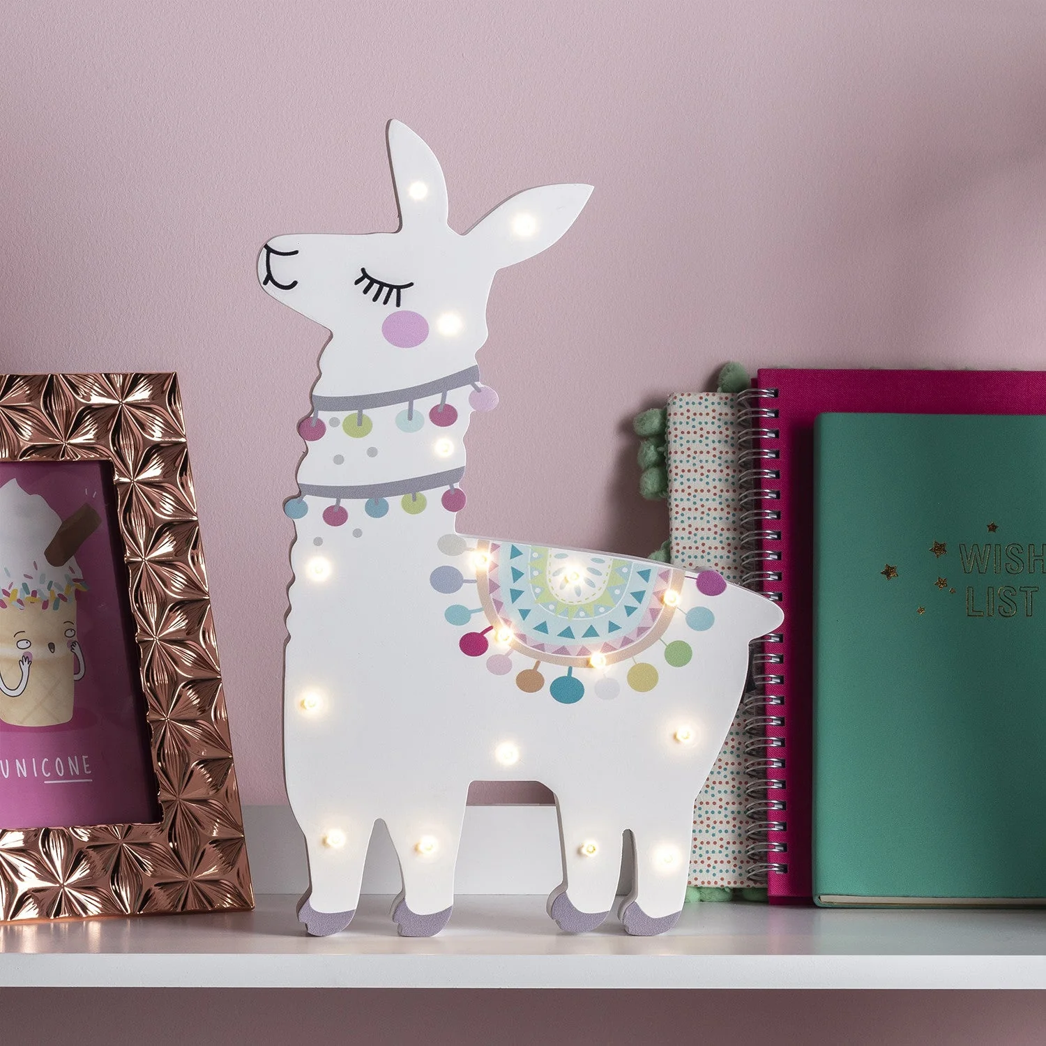 Llama Del Rey Battery Children's Wall Light - Image 2