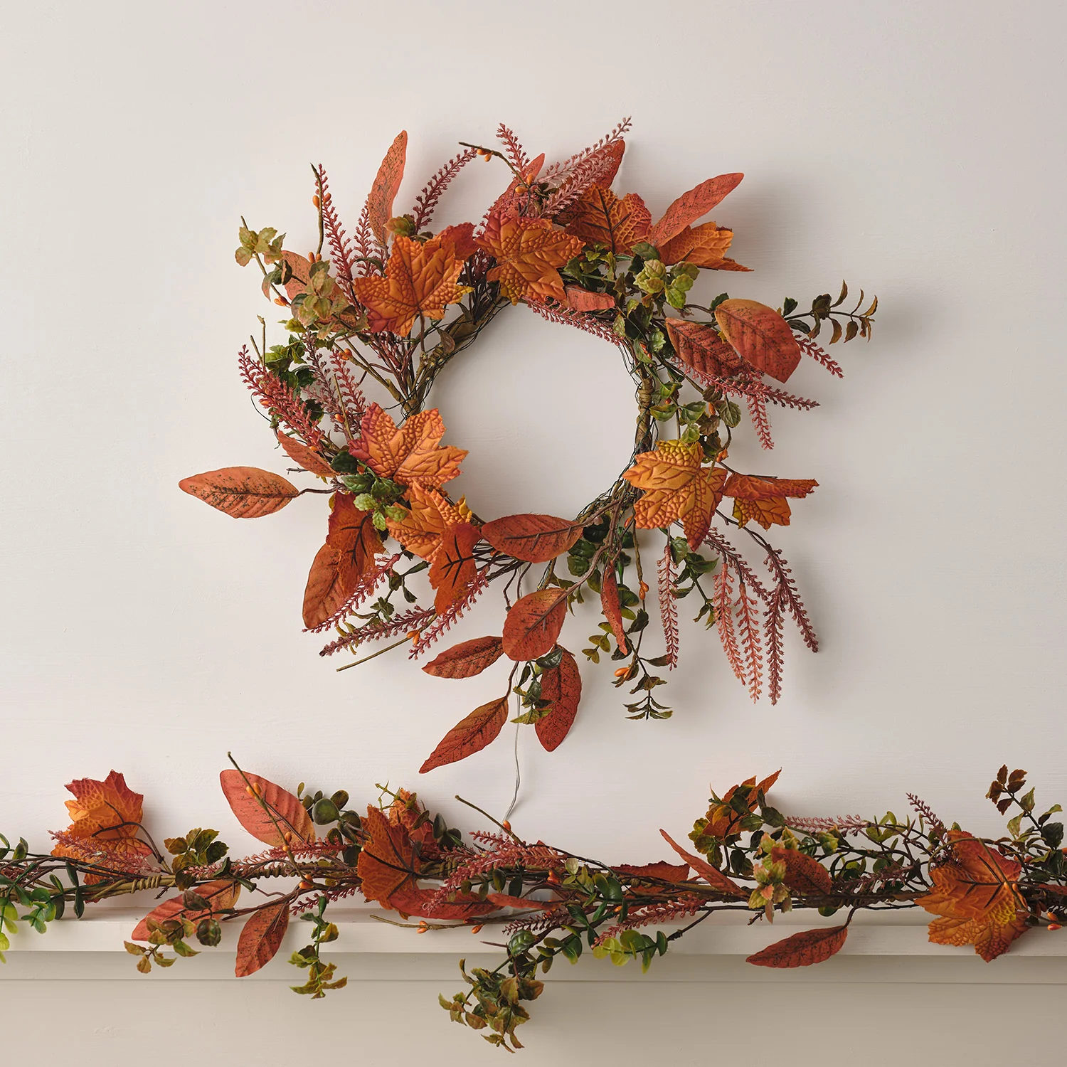 Maple Leaf Autumn Wreath & Garland - Image 6