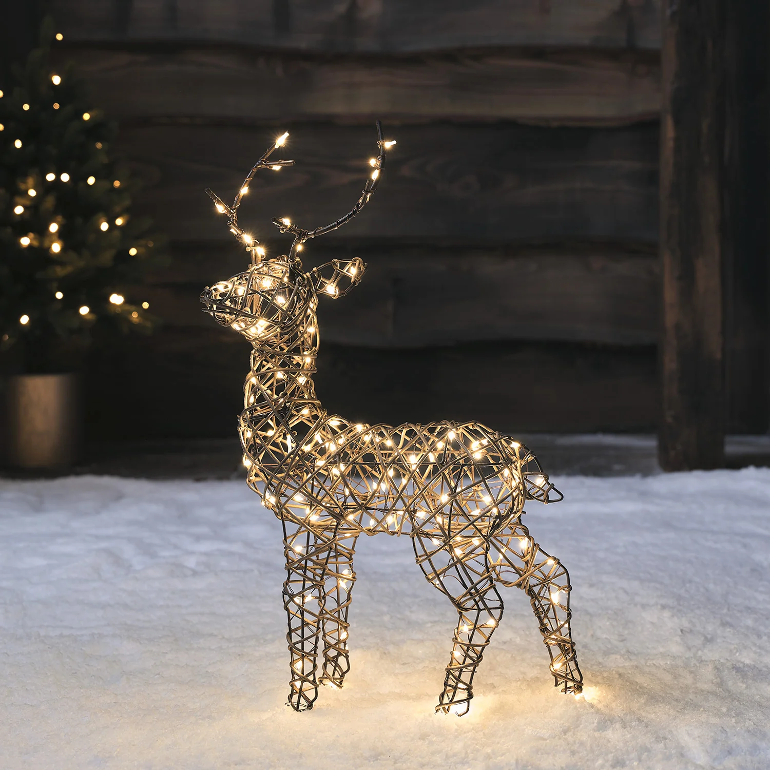 56cm Mini Studley LED Light Up Reindeer Family - Image 3