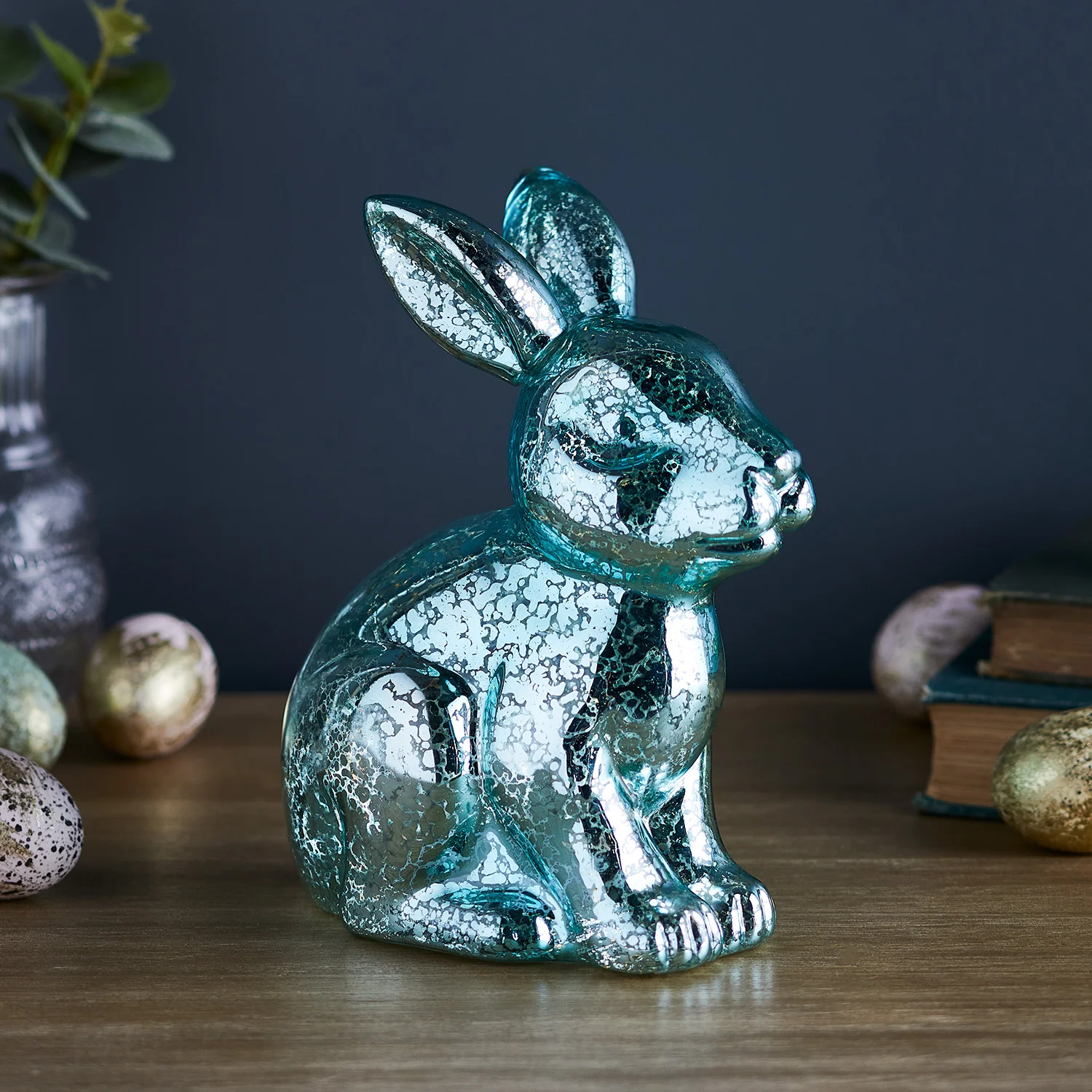 Mottled Glass Bunny Easter Decoration - Image 3