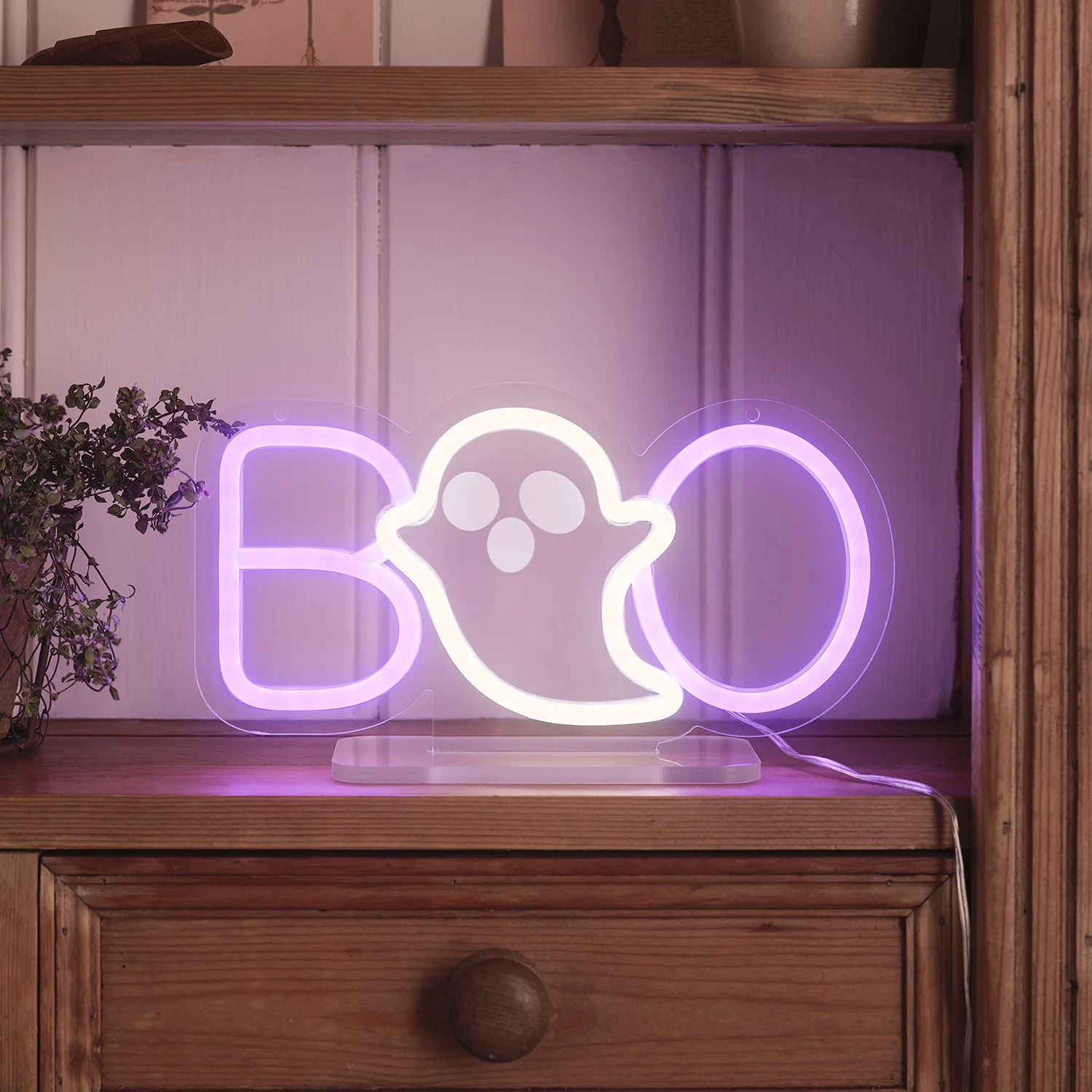 Boo Halloween Neon Light Decoration - Image 2