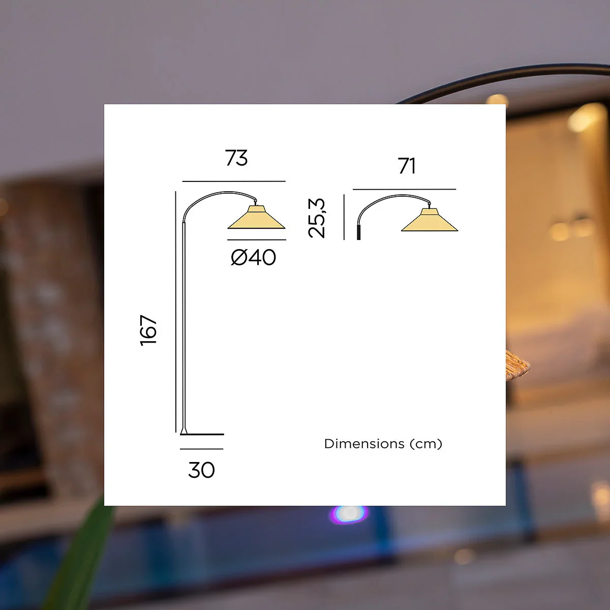 Niza 165 Cordless Arc Floor Lamp - Image 6