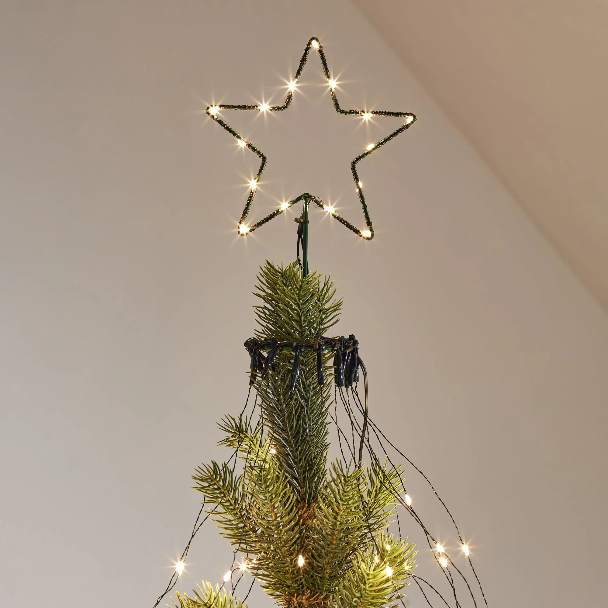 Osby Star LED Tree Topper & Micro Christmas Tree Lights - Image 2