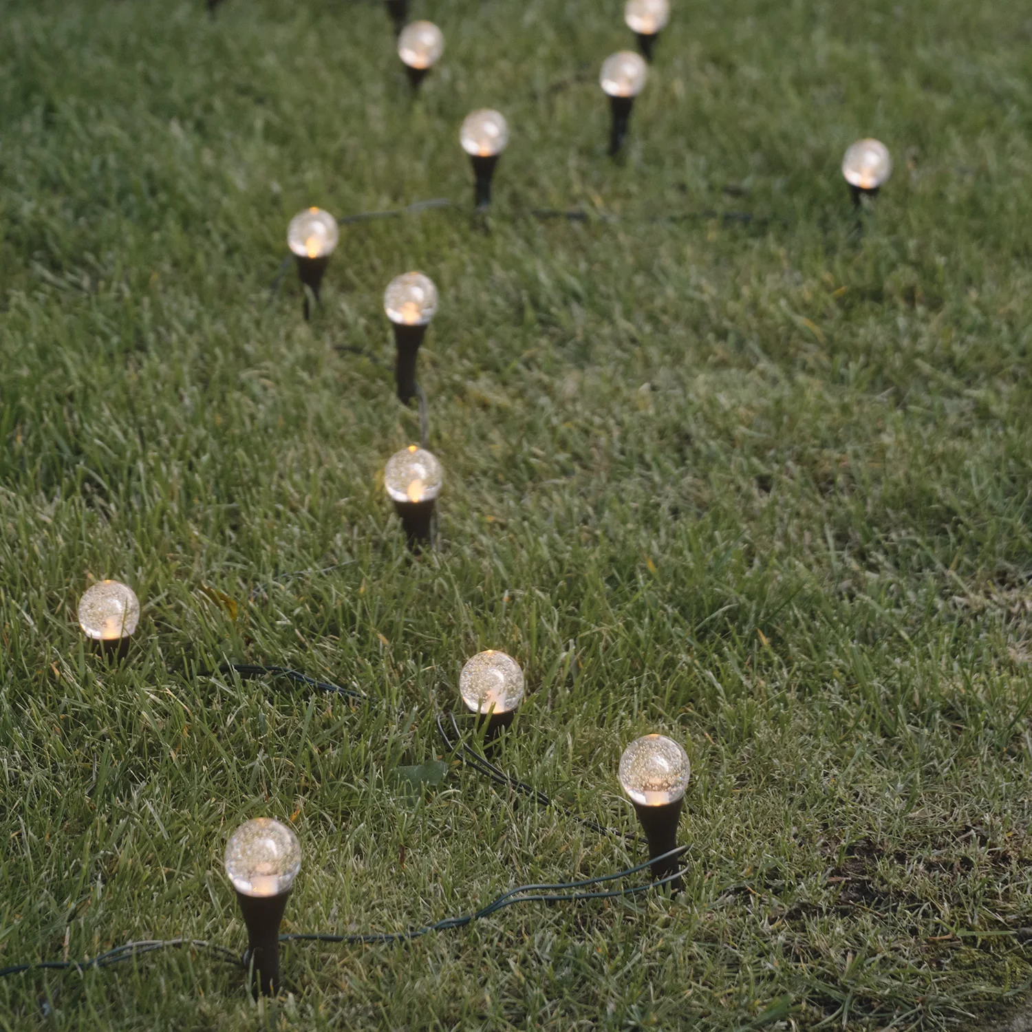 20 Pacific Mini Bubble Solar Stake Lights - Image 3