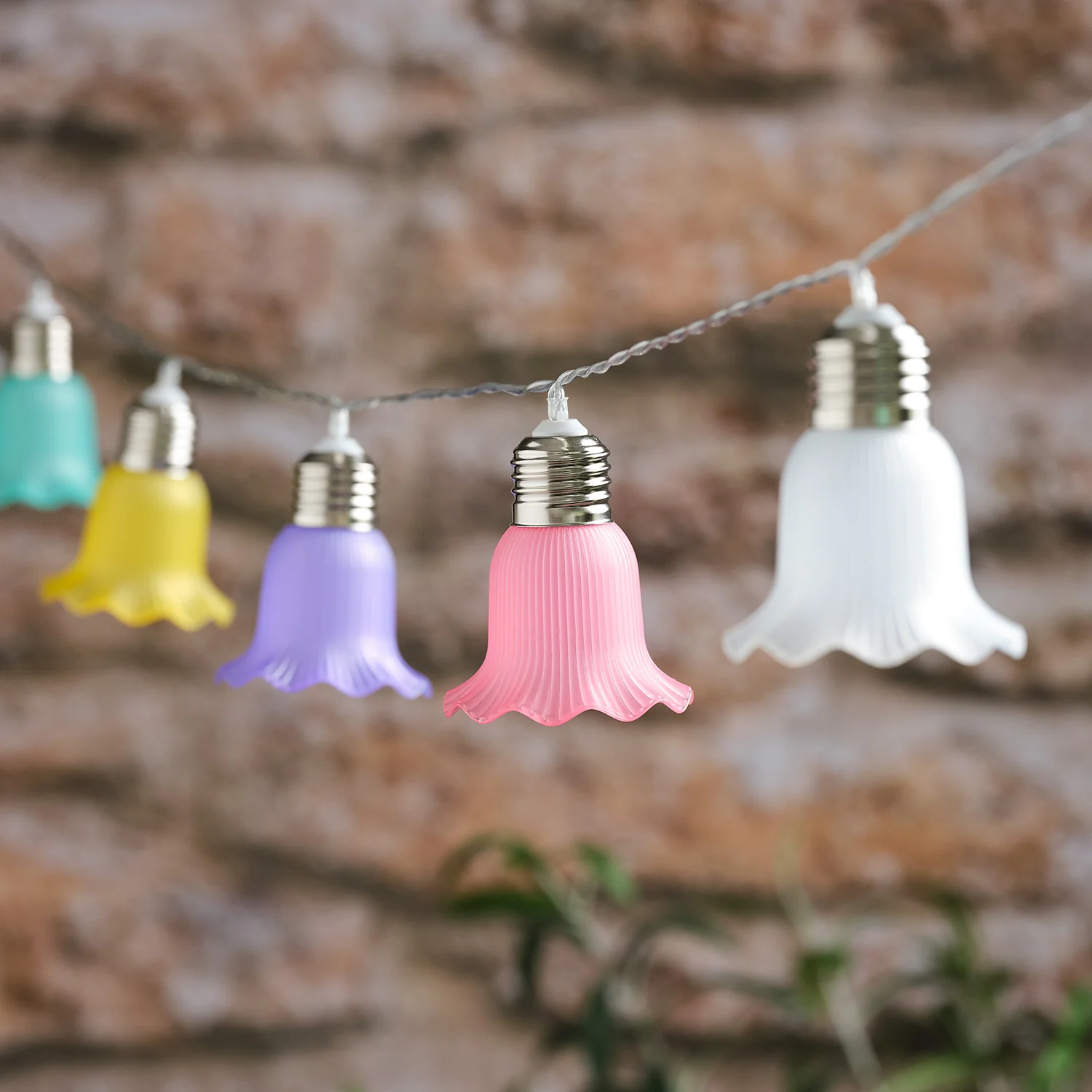 10 Pastel Petal Solar Fairy Lights - Image 2